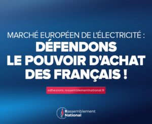 Marché européen de l’électricité : défendons le pouvoir d’achat des Français !
