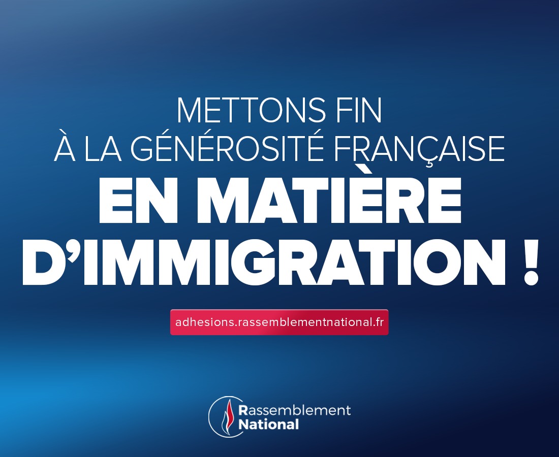 Mettons fin à la générosité française en matière d’immigration !