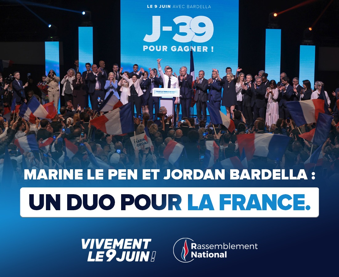 Marine Le Pen et Jordan Bardella : un duo pour la France.