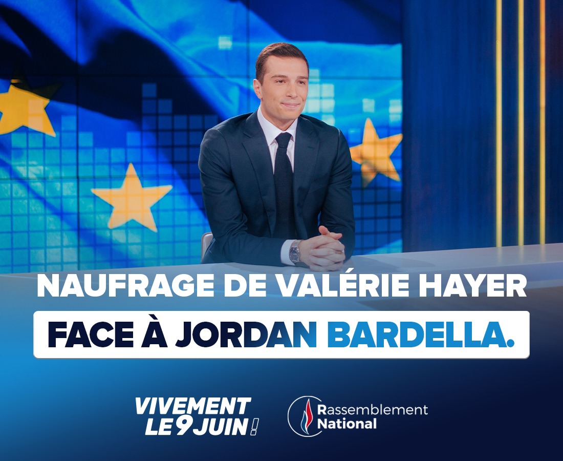 Naufrage de Valérie Hayer face à Jordan Bardella.