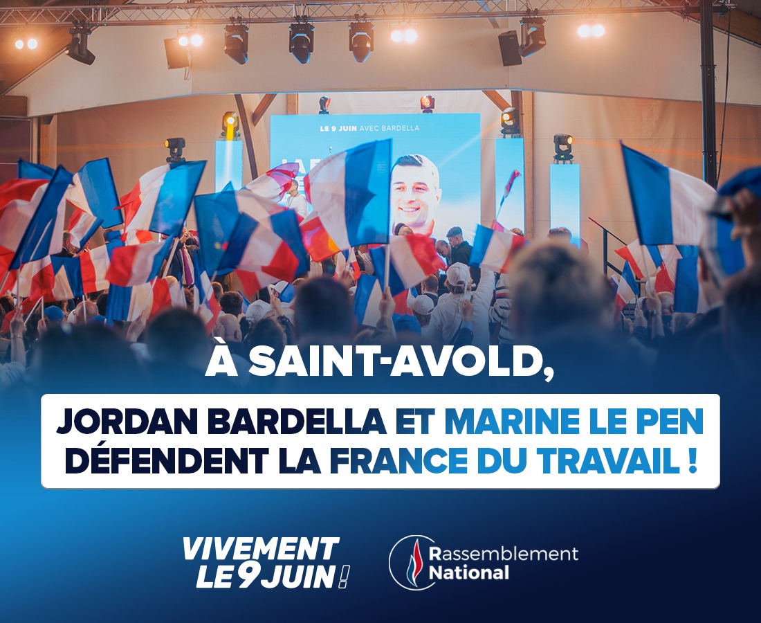 À Saint Avold, Jordan Bardella et Marine Le Pen défendent la France du travail !