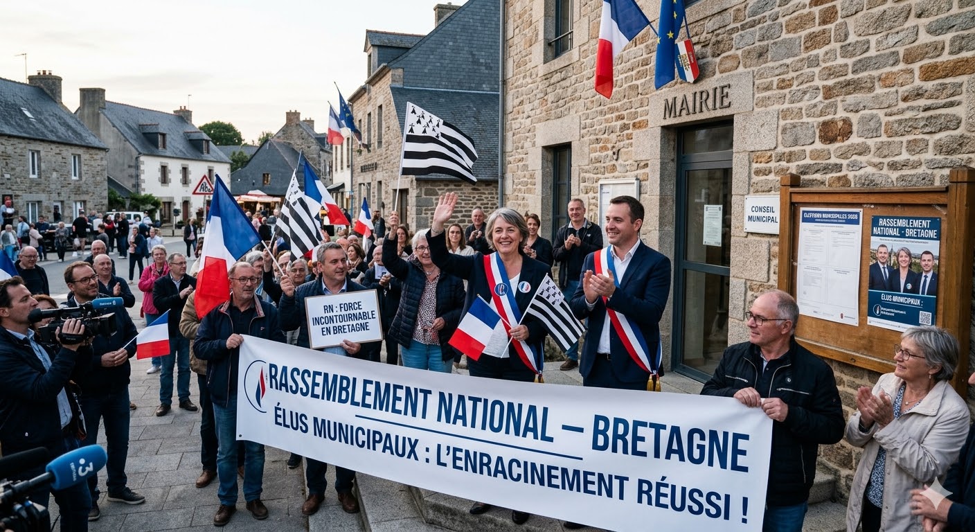 Municipales : Le Rassemblement National réussit son enracinement en Bretagne.